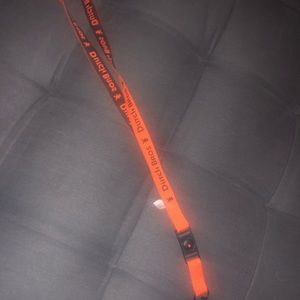 Dutch Bros orange lanyard